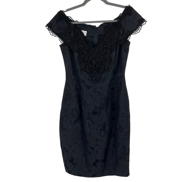 Vintage 1980’s Scott McClintock Off the Shoulder Dress main image 0